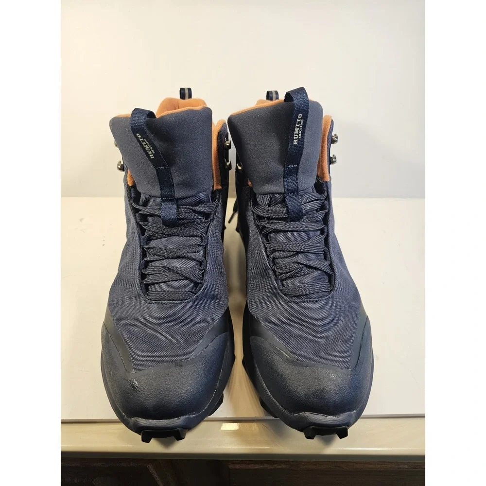 HUMTTO Mens All-Terrain Waterproof Hiking Boots Outdoor Series Navy Blue Sz 11.5